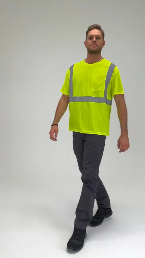 Футболка КОТПРОФИ (KOTPROFI) сигнальная с СВП лимонная